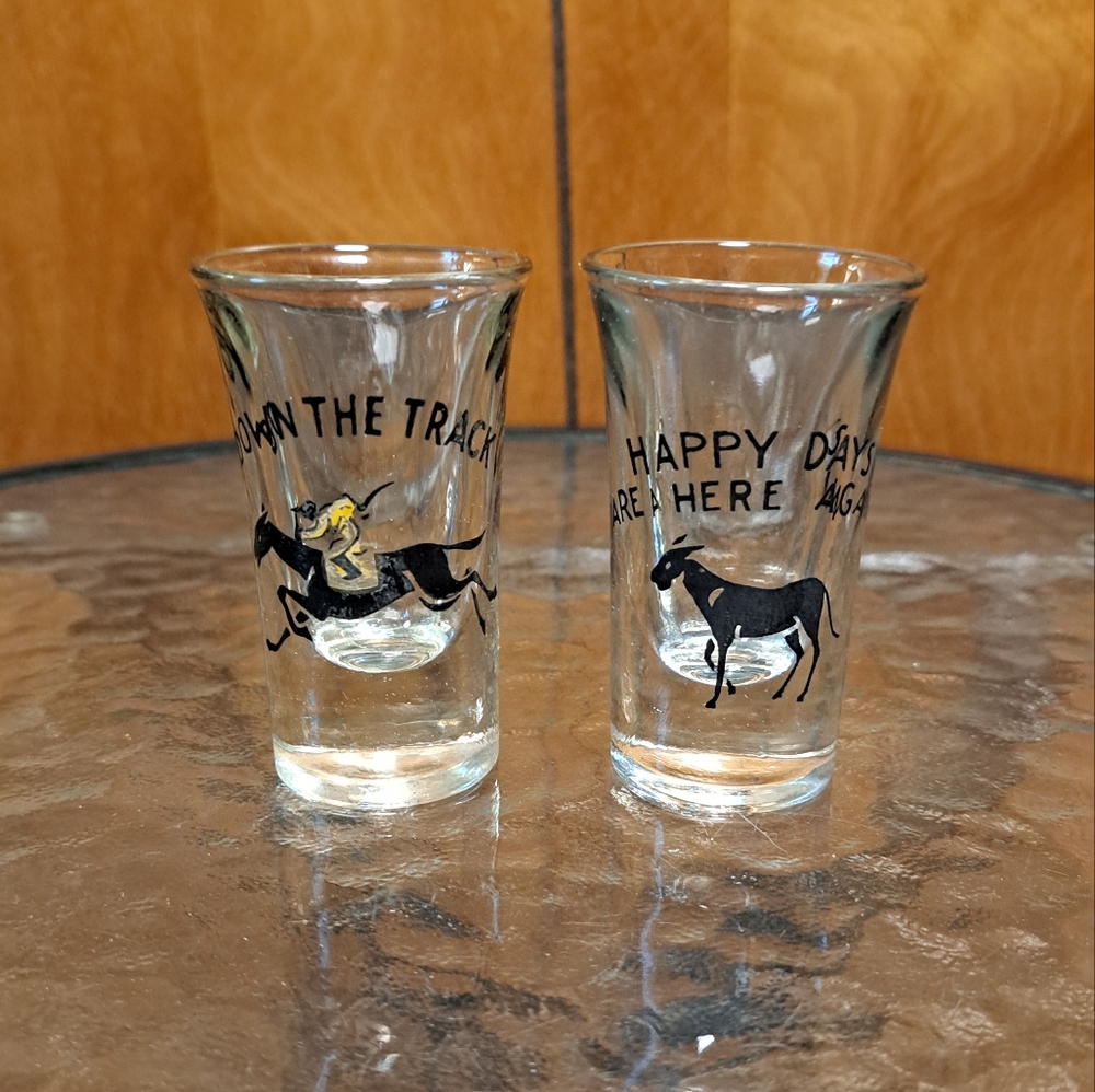 Horse Racing Themed Shot Glasses